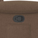 vidaXL barna szövet dönthető szék