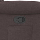 vidaXL sötétbarna szövet dönthető fotel