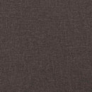 vidaXL sötétbarna szövet dönthető fotel