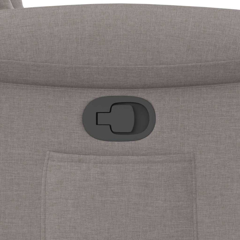 vidaXL tópszínű szövet dönthető fotel