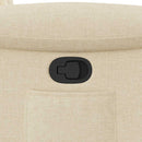 vidaXL krémszínű szövet dönthető fotel