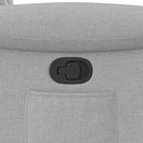 vidaXL felhőszürke szövet dönthető fotel