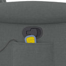 vidaXL sötétszürke szövet masszázsfotel