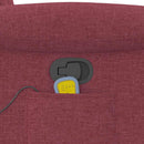 vidaXL bordó dönthető szövet masszázsfotel