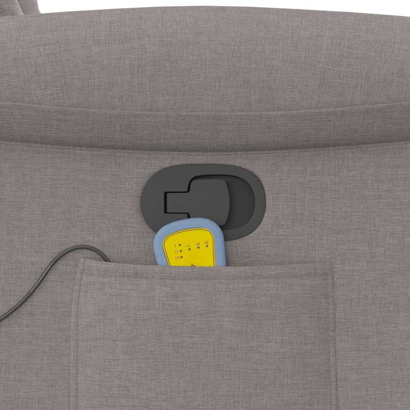 vidaXL tópszínű szövet dönthető masszázsfotel