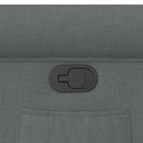 vidaXL sötétszürke szövet dönthető fotel