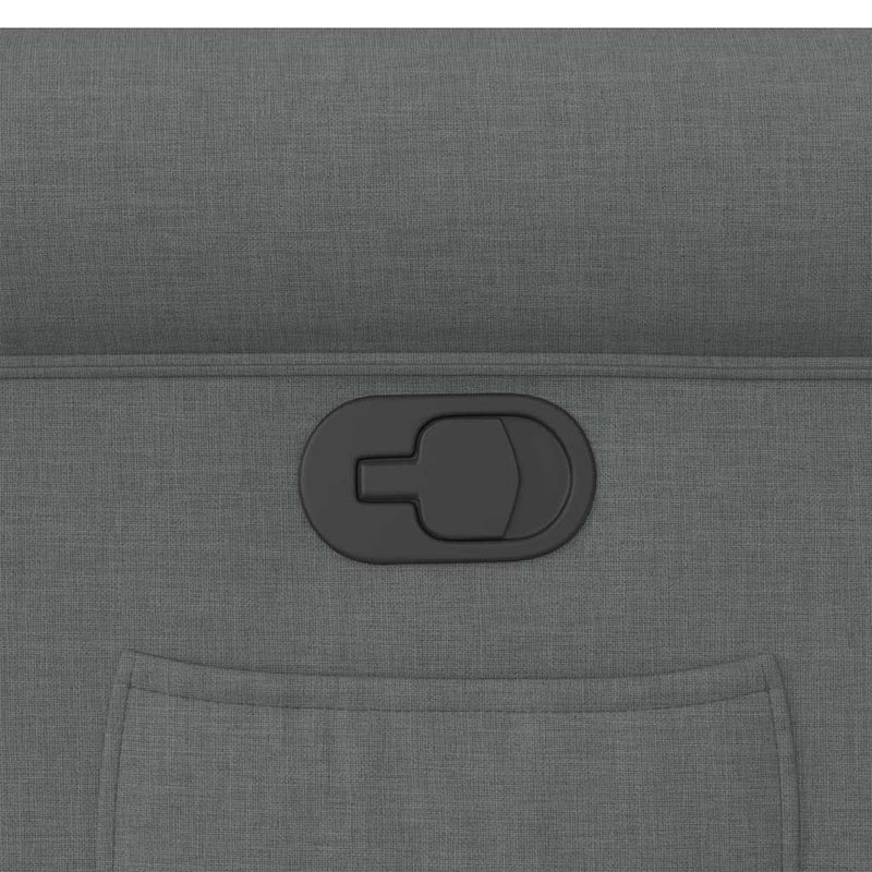 vidaXL sötétszürke szövet dönthető fotel