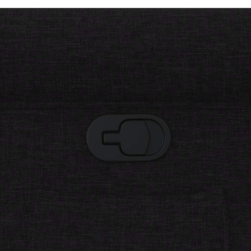 vidaXL fekete szövet dönthető fotel