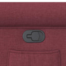 vidaXL bordó dönthető szövet fotel