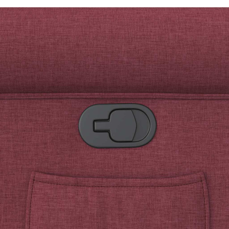 vidaXL bordó dönthető szövet fotel