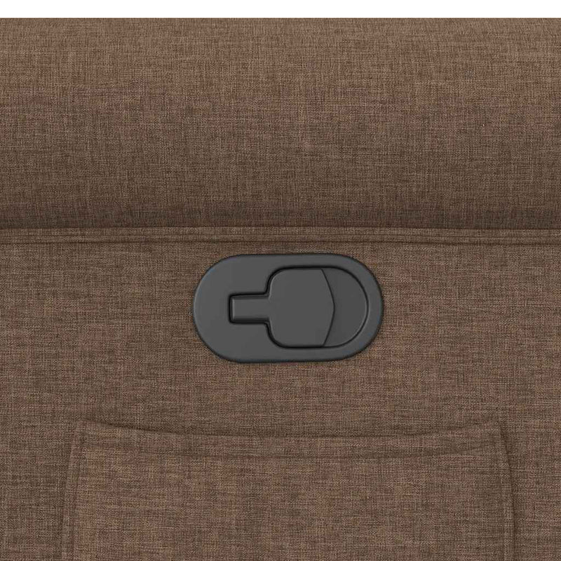 vidaXL barna szövet dönthető szék