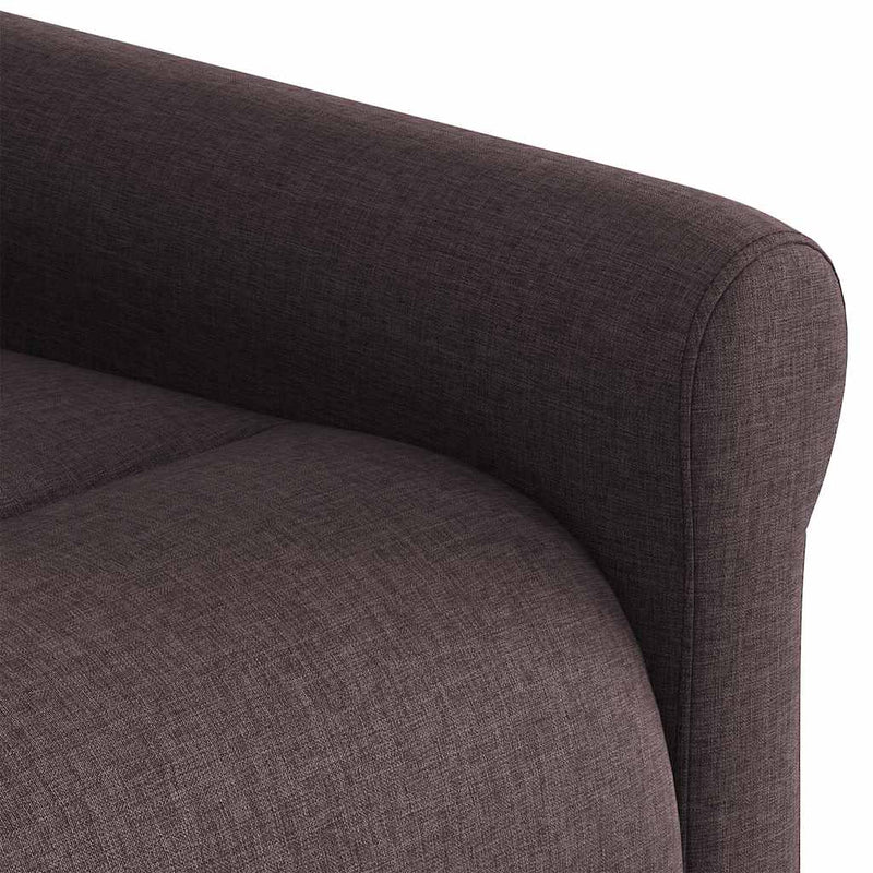 vidaXL sötétbarna szövet dönthető fotel