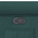 vidaXL sötétzöld szövet dönthető fotel