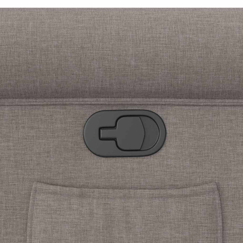 vidaXL tópszínű szövet dönthető fotel