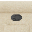 vidaXL krémszínű szövet dönthető fotel