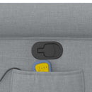 vidaXL világosszürke szövet dönthető masszázsfotel