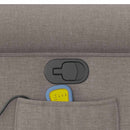 vidaXL tópszínű szövet dönthető masszázsfotel