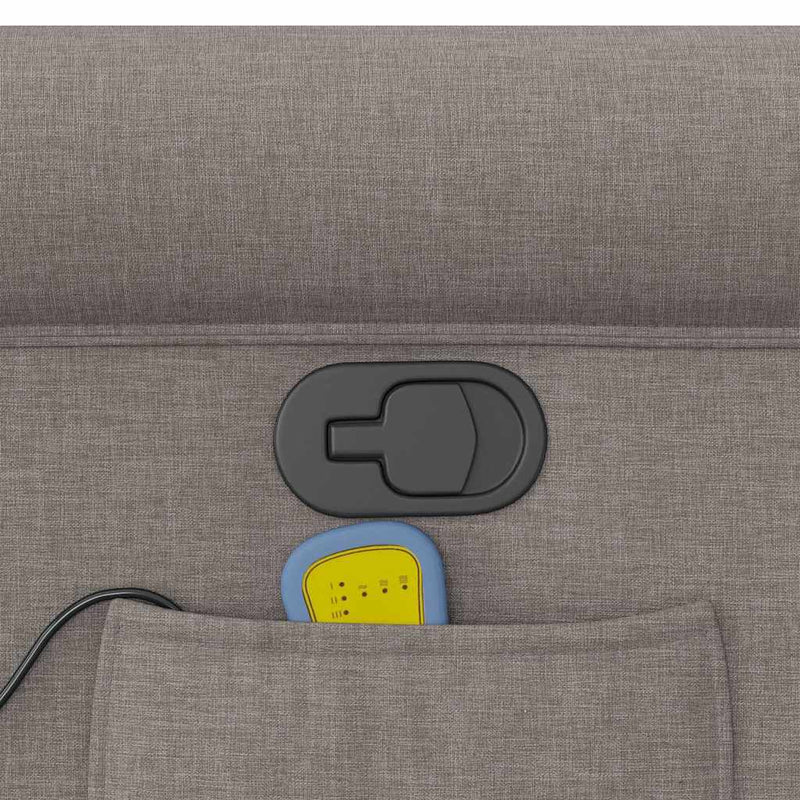 vidaXL tópszínű szövet dönthető masszázsfotel