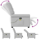 vidaXL felhőszürke szövet dönthető masszázsfotel