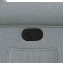 vidaXL világosszürke szövet dönthető fotel