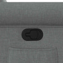 vidaXL sötétszürke szövet dönthető fotel