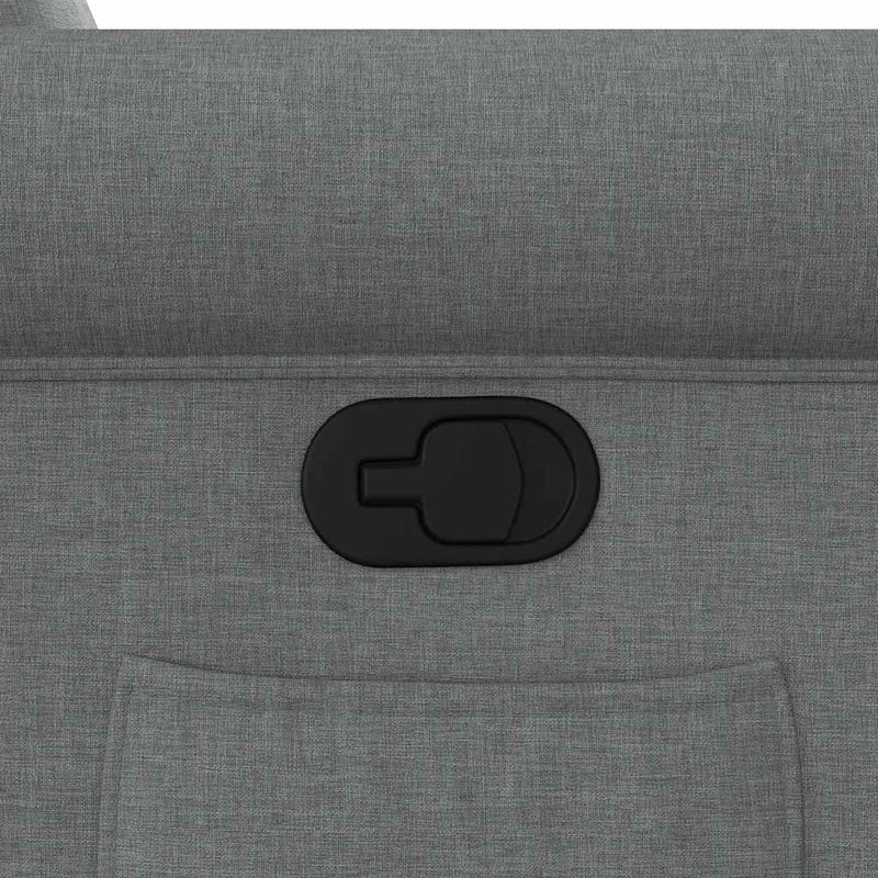 vidaXL sötétszürke szövet dönthető fotel