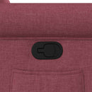 vidaXL bordó dönthető szövet fotel