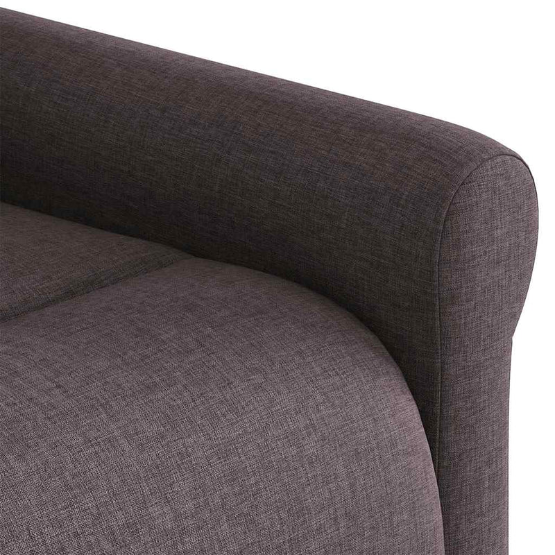 vidaXL sötétbarna szövet dönthető fotel