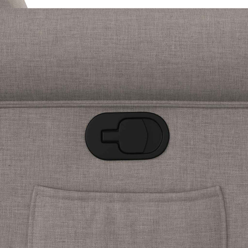 vidaXL tópszínű szövet dönthető fotel