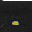 vidaXL fekete szövet dönthető masszázsfotel