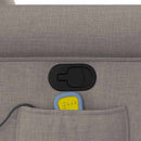 vidaXL tópszínű szövet dönthető masszázsfotel