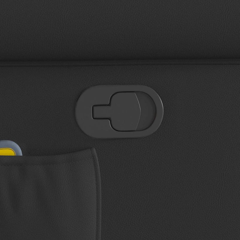 vidaXL fényes fekete műbőr masszázsfotel