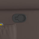 vidaXL fényes barna műbőr masszázsfotel