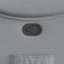 vidaXL világosszürke szövet dönthető fotel