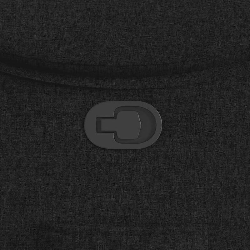 vidaXL fekete szövet dönthető fotel