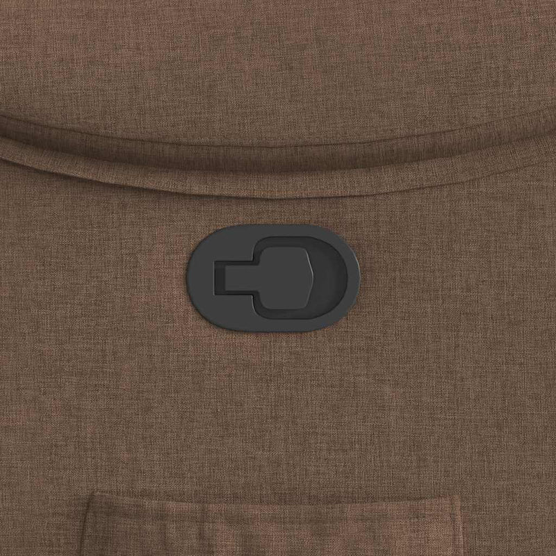 vidaXL barna szövet dönthető szék