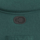 vidaXL sötétzöld szövet dönthető fotel