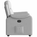 vidaXL felhőszürke szövet dönthető fotel