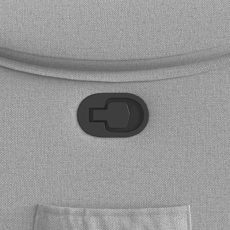 vidaXL felhőszürke szövet dönthető fotel