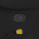 vidaXL fekete szövet dönthető masszázsfotel