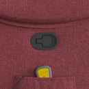 vidaXL bordó dönthető szövet masszázsfotel