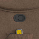 vidaXL barna szövet dönthető masszázsfotel