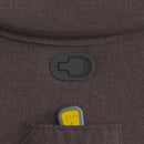 vidaXL sötétbarna szövet dönthető masszázsfotel