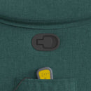 vidaXL sötétzöld szövet dönthető masszázsfotel