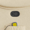 vidaXL krémszínű szövet dönthető masszázsfotel