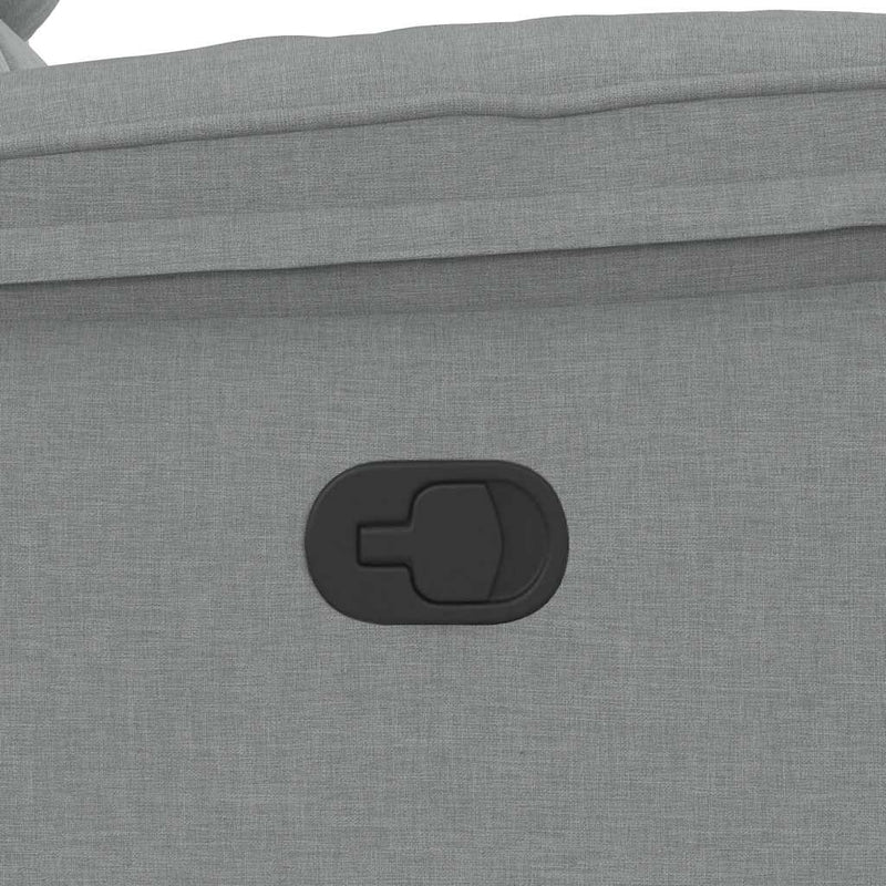 vidaXL világosszürke szövet dönthető fotel