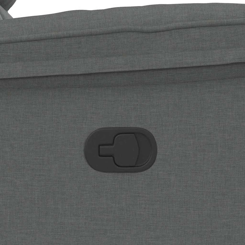 vidaXL sötétszürke szövet dönthető fotel