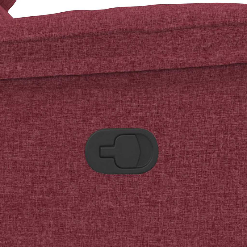 vidaXL bordó dönthető szövet fotel