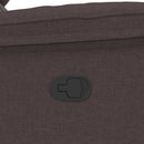 vidaXL sötétbarna szövet dönthető fotel