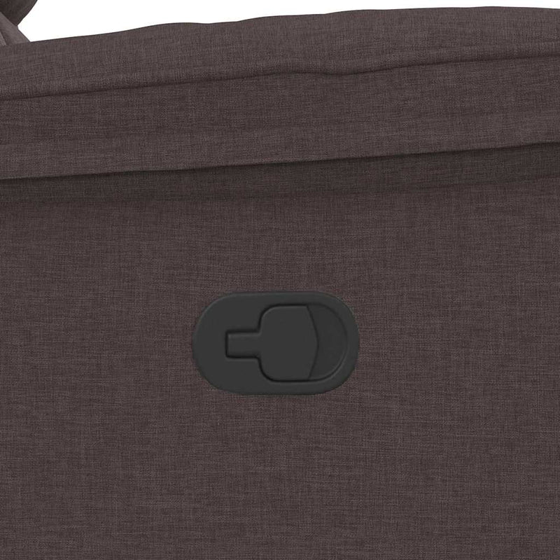 vidaXL sötétbarna szövet dönthető fotel